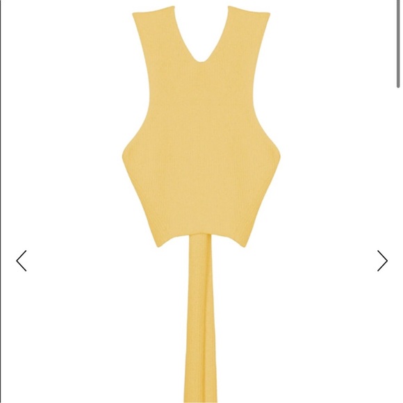RARE ALC Caleb Tie Back Tank XS in Sunray Yellow - Picture 3 of 7